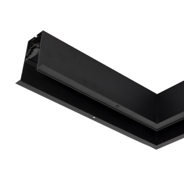 Nova Luce Q-Connector voor verzonken magnetisch profiel - 30 x 30 x 7,5 cm - zwart