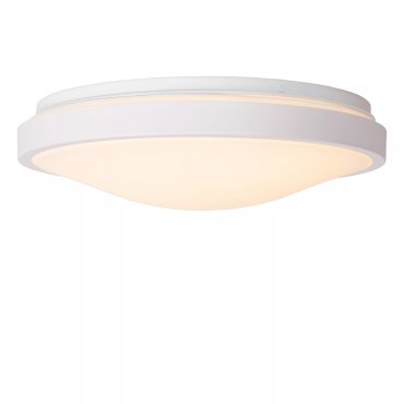 Lucide Dasher - plafondlamp - Ø 34,8 x 9,8 cm - 18W LED incl. - IP44 - wit