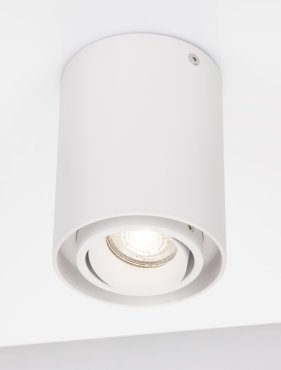 Nova Luce Ulty - opbouwspot - Ø 9,6 x 12,5 cm - wit
