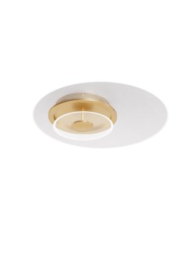 Nova Luce Copo - plafondlamp - Ø 50 x 9,6 cm - 29W dimbare LED incl. - messing goud