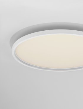 Nova Luce Chet - plafondlamp met afstandsbediening - Ø 58,3 x 6,5 cm - 49W dimbare LED incl. - zandwit