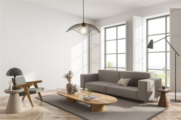 Searchlight Parachute - hanglamp - Ø 53 x 150 cm - zwart