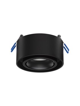 Nova Luce Brook - inbouwspot - Ø 9,6 x 7,8 cm, inbouwmaat 79 mm - zwart