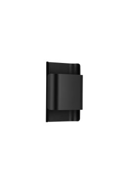 Nova Luce Polly - buiten wandverlichting - 13 x 18 x 5,5 cm - 10W LED incl. - IP54 - zandzwart
