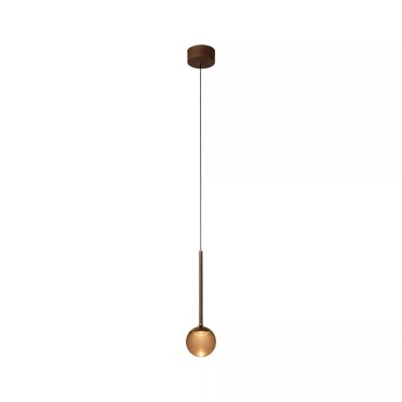 Lucide Calina - hanglamp - Ø 9,9 x 169,7 cm - 7W dimbare LED incl. - instelbare lichtkleur - koffie