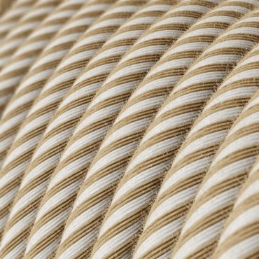Creative Cables - textielsnoer - per 100 cm - jute en katoen