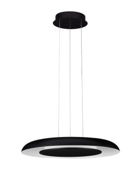 Nova Luce Epos - hanglamp - Ø 60 x 145 cm - 38W dimbare LED incl. - zandzwart en wit