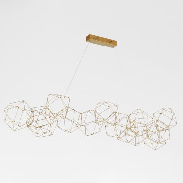 Nova Luce Nebula - hanglamp - 137 x 54 x 120 cm - 67,2W LED incl. - goud