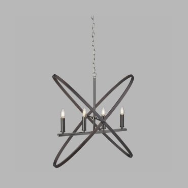 Searchlight Hoopla - hanglamp - 84 x 35 x 150 cm - tin en bruin