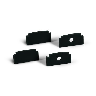 ONE Light Black Profiles - inbouw profiel - 6,2 x 1,5 cm - 200 cm lengte - zwart