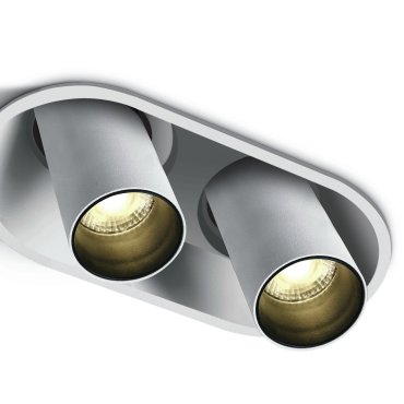 ONE Light Recessed COB Cylinders - opbouwspot 2L - 16,8 x 9 x 9 cm - 2 x 7W dimbare LED incl. - wit