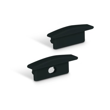 ONE Light Black Profiles Series - inbouw LED profiel - 2,3 x 0,9 cm - 200 cm lengte - zwart