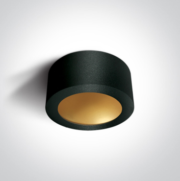 Onelight - Deco Circle - plafondverlichting - 16W niet-dimbare LED incl. - Ø 17,5 x 8 cm - zwart