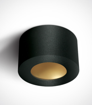 ONE Light - Black Cylinder LED - plafondverlichting - 8W niet-dimbare LED incl. - Ø 10,7 x 6,4 cm - zwart