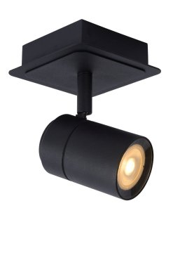 Lucide Lennert - opbouwspot 1L - 10 x 10 x 12,5 cm - 5W dimbare LED incl. - IP44 - zwart