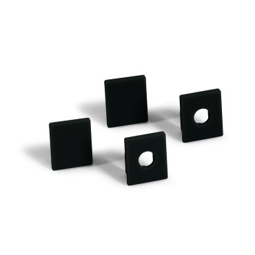 ONE Light Black Profiles Series - LED profiel voor gipsplaten van 12mm - 5,3 x 1,5 cm - 200 cm lengte - zwart