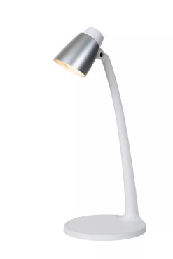Lucide Ludo - bureaulamp - 15,6 x 19,1 x 40,2 cm - 4,5W LED incl. - wit