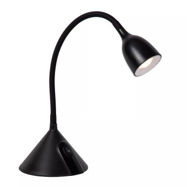 Lucide Milo - tafellamp - Ø 12,8 x 50 cm - 3,2W LED incl. - zwart