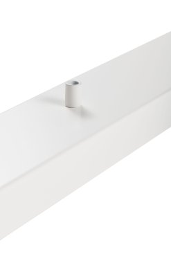 Perluci - plafondplaat voor 2 lichtpunten - 140 x 9 x 2,5 cm - wit