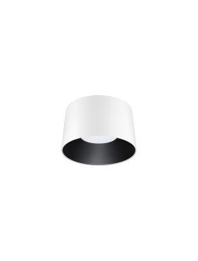 Nova Luce Atil - plafondlamp - Ø 35 x 22 cm - 24W LED incl. - zandwit en zwart