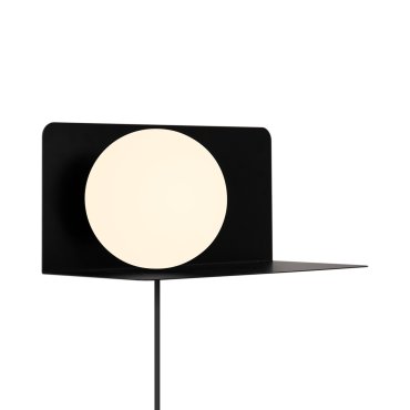 Nordlux Lilibeth - wandverlichting - Ø 15 x 16 x 35 cm - zwart