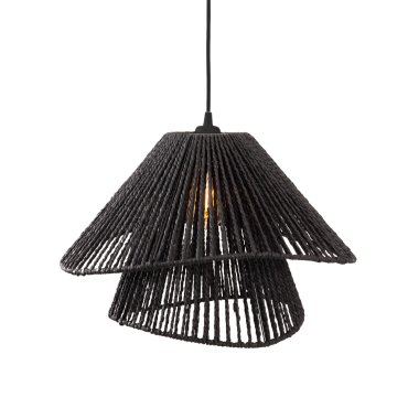 Maxlight Amalfi II - hanglamp - Ø 45 x 165 cm - zwart