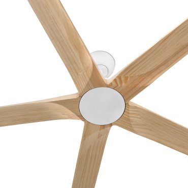 Faro Bigwood 20 XL - plafondventilator - Ø 200 cm - mat wit en den
