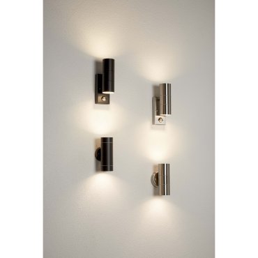 Searchlight Watford - buiten wandverlichting met bewegingsmelder - 7 x 21,5 cm - IP44 - roestvrij staal