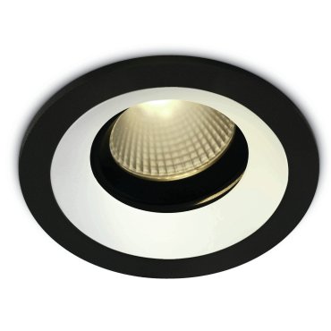 ONE Light Interchanging Rings - inbouwspot - Ø 108 mm, Ø 90 mm inbouwmaat - 12W LED incl. - zwart