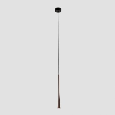 Faro Diana 400 - hanglamp - Ø 3,2 x 40 cm - 6W LED incl. - donkerbruin