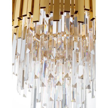 Nova Luce Grane - hanglamp - Ø 55 x 120 cm - goud