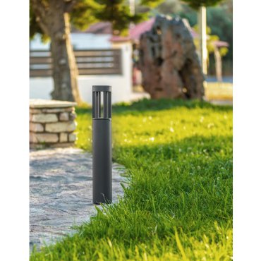 SHOWROOMMODEL - Nova Luce Devora - tuinpaal - Ø 11 x 65 cm - 8W LED incl. - IP54 - donkergrijs