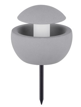 Nova Luce Minor - spot op piek - Ø 15 x 13,5 cm - IP65 - grijs