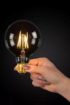 Lucide LED class B filament lamp - Ø 8 x 12,2 cm - E27 - 7W dimbaar - 2700K - transparant