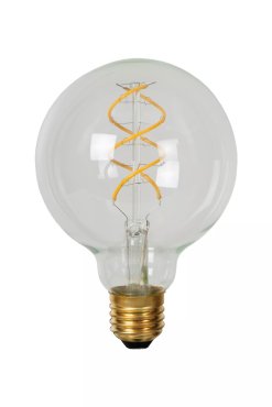 Lucide LED filament lamp - Ø 12,5 x 17,5 cm - E27 - 5W dimbaar - 2700K - transparant