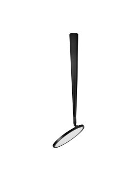 Nova Luce Ekei - plafondlamp - Ø 20 x 55 cm - 14W LED incl. - zandzwart