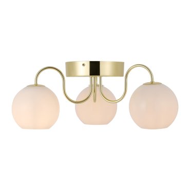 Nordlux Franca - plafondlamp 3L - 46 x 18 cm - messing