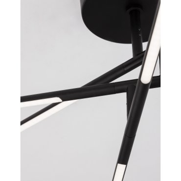 Nova Luce Raccio - plafondverlichting - 84 x 77 x 25,5 cm - 30W dimbare LED incl. - zwart
