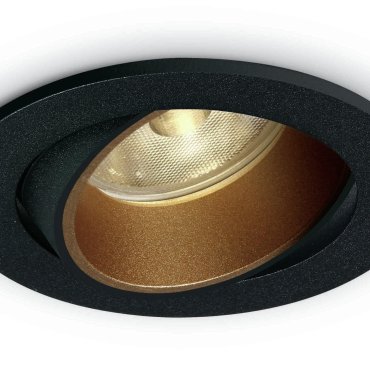 ONE Light Interchangable Rings - inbouwspot - Ø 85 mm, Ø 76 mm inbouwmaat - 7W dimbare LED incl. - zwart