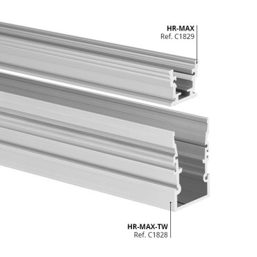 KLUS HR-MAX-TW - montagerail - 3,76 x 5,5 cm - aluminium