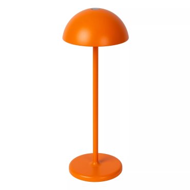 Lucide Joy - oplaadbare tafellamp - Ø 12 x 32 cm - 1,5W dimbare LED incl. - IP54 - oranje