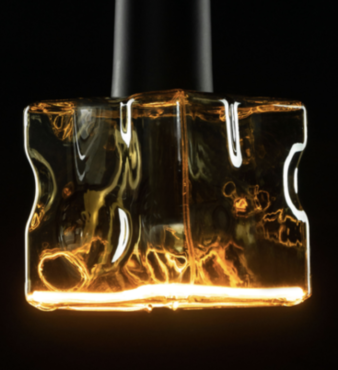 SHOWROOMMODEL - Segula LED lamp - Floating Line Ice Cube -  12,5 x 12,5 cm - E27 - 8W dimbaar - 2200K - gerookt