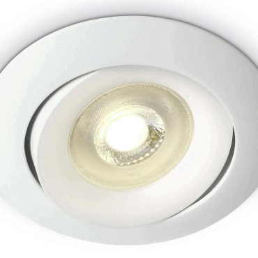ONE Light Round Retro Range GU10 - inbouwspot - Ø 82 mm, Ø 72 mm inbouwmaat - wit