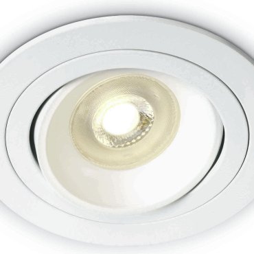 ONE Light Round Retro Range GU10 - inbouwspot - Ø 82 mm, Ø 72 mm inbouwmaat - wit