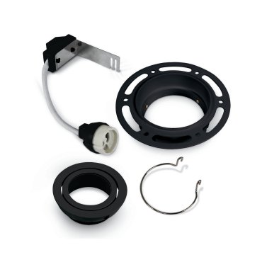 ONE Light Trimless GU10 Range - inbouwspot - Ø 120 mm, Ø 82 mm inbouwmaat - zwart