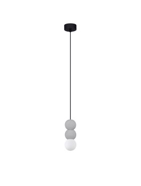 Nova Luce Zero - hanglamp - Ø 8 x 115 cm - grijs