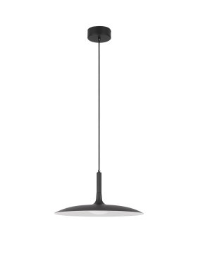 Nova Luce Lisi - hanglamp - Ø 45 x 180 cm - 16W LED incl. - mat zwart