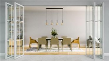Searchlight Signal - hanglamp 4L - 9 x 84 x 150 cm - zwart en goud