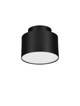 Nova Luce Ozen - plafondlamp - Ø 11 x 8,8 cm - 16W LED incl. - zandzwart