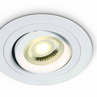 ONE Light Dual Ring GU10 Range - inbouwspot - Ø 92 mm, Ø 80 mm inbouwmaat - wit